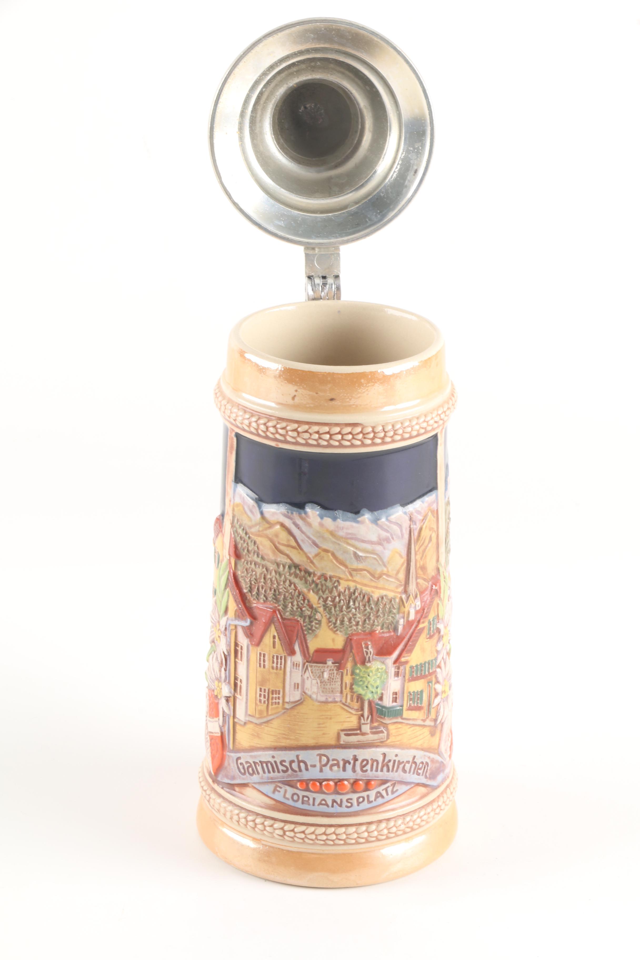 Vintage West German Gerzit Stoneware Stein