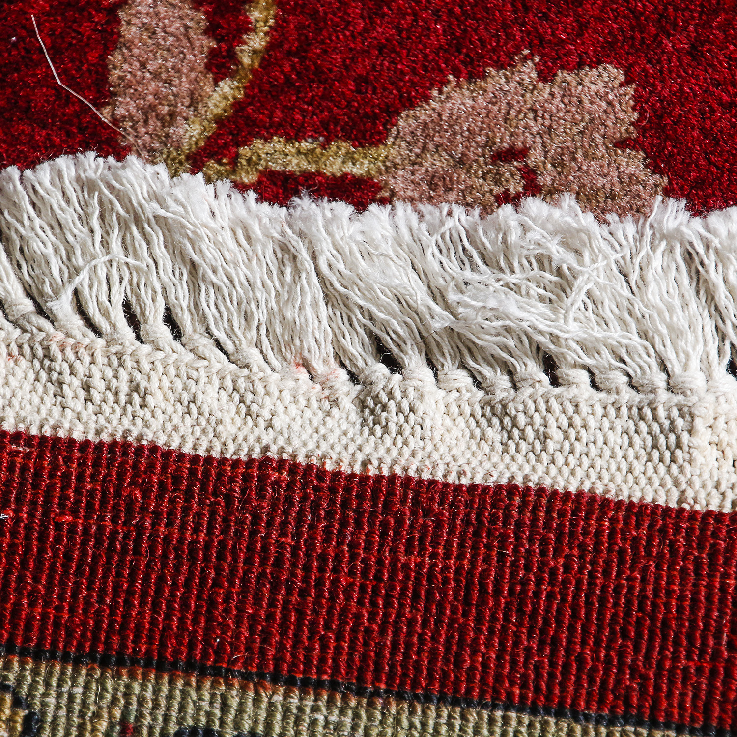 Finely Hand-Knotted Indo-Persian Peshawar-Style Wool Room Sized Rug