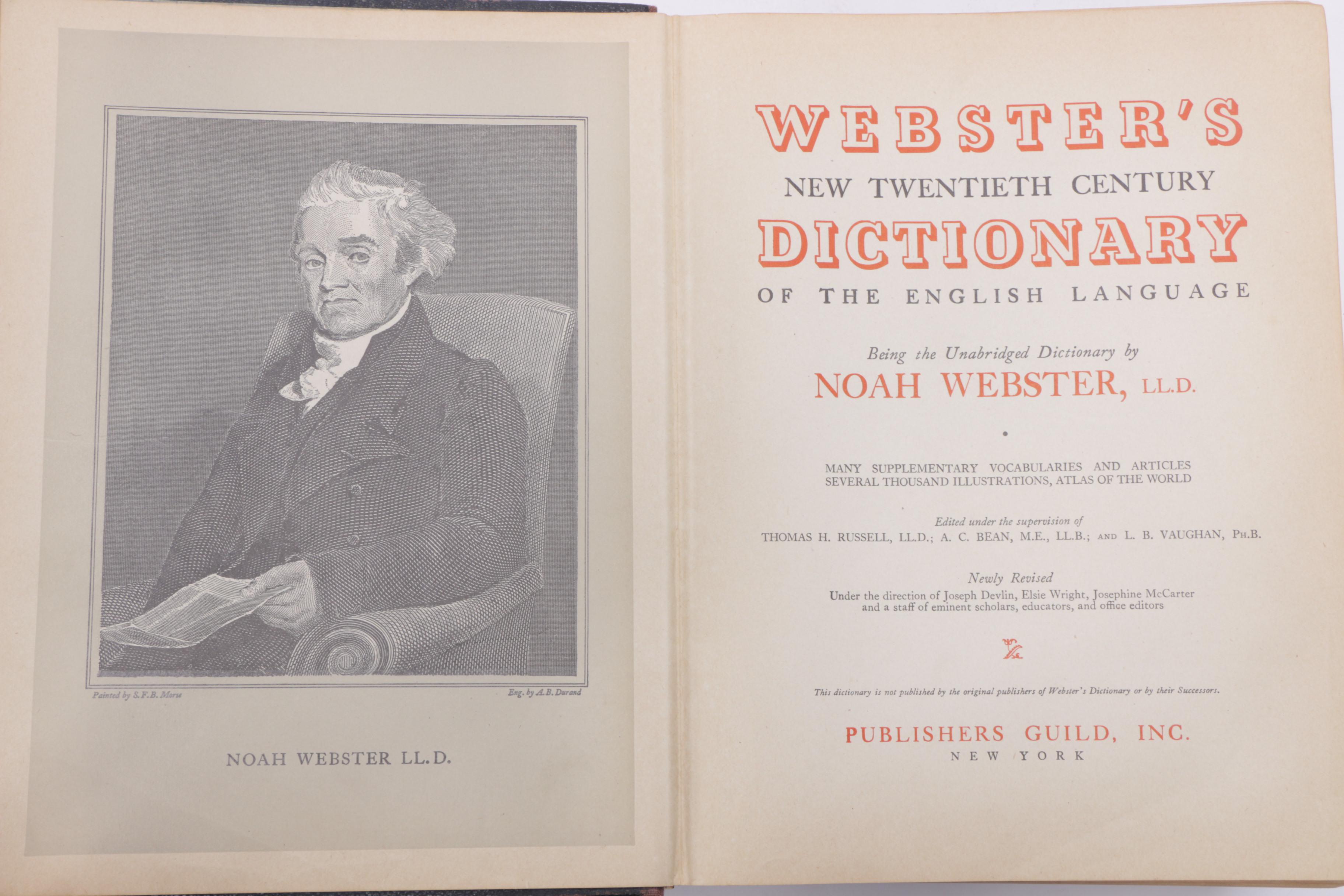 1941 "New Twentieth Century Dictionary Unabridged"