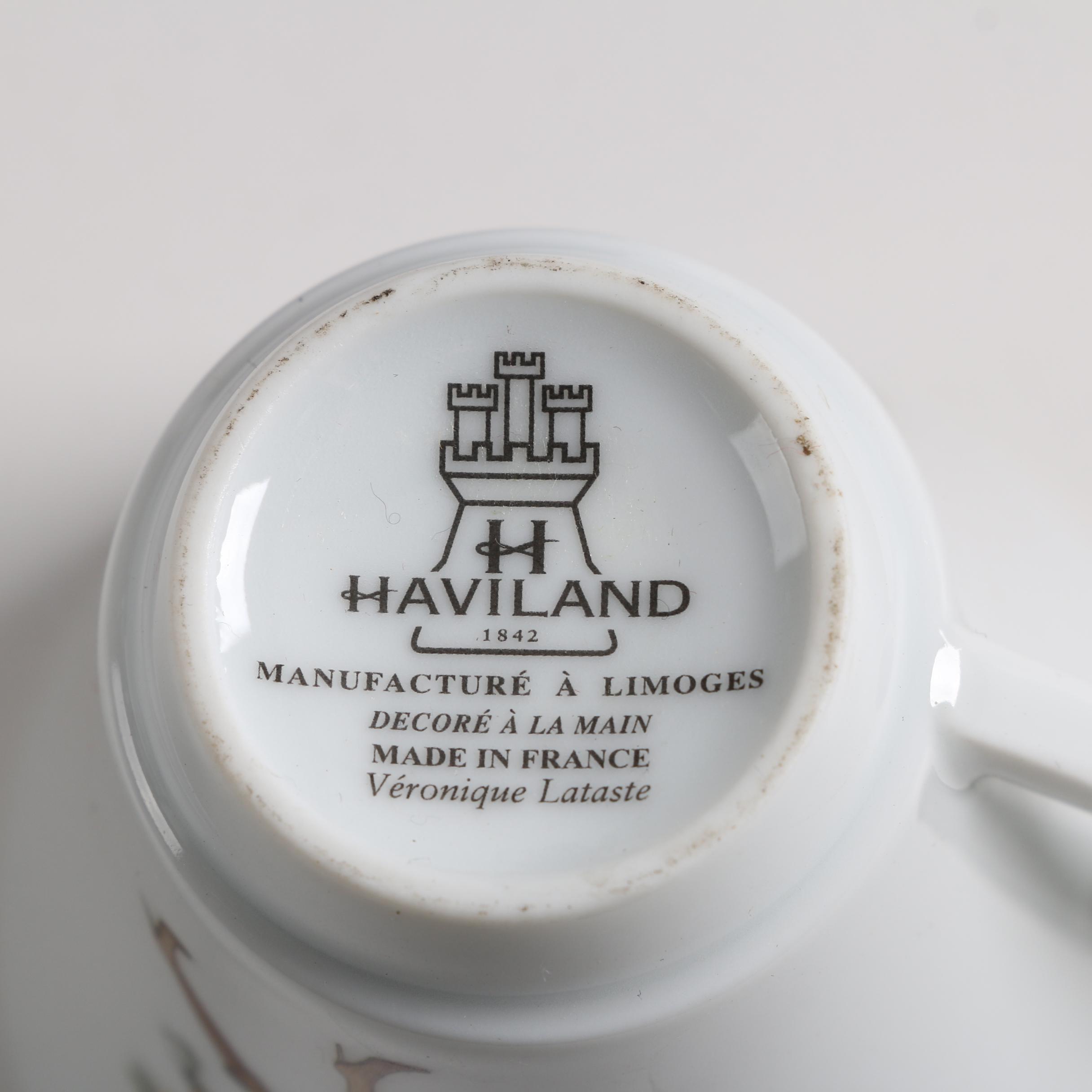 Haviland Limoges "Lalique De Chine" Porcelain Dinnerware