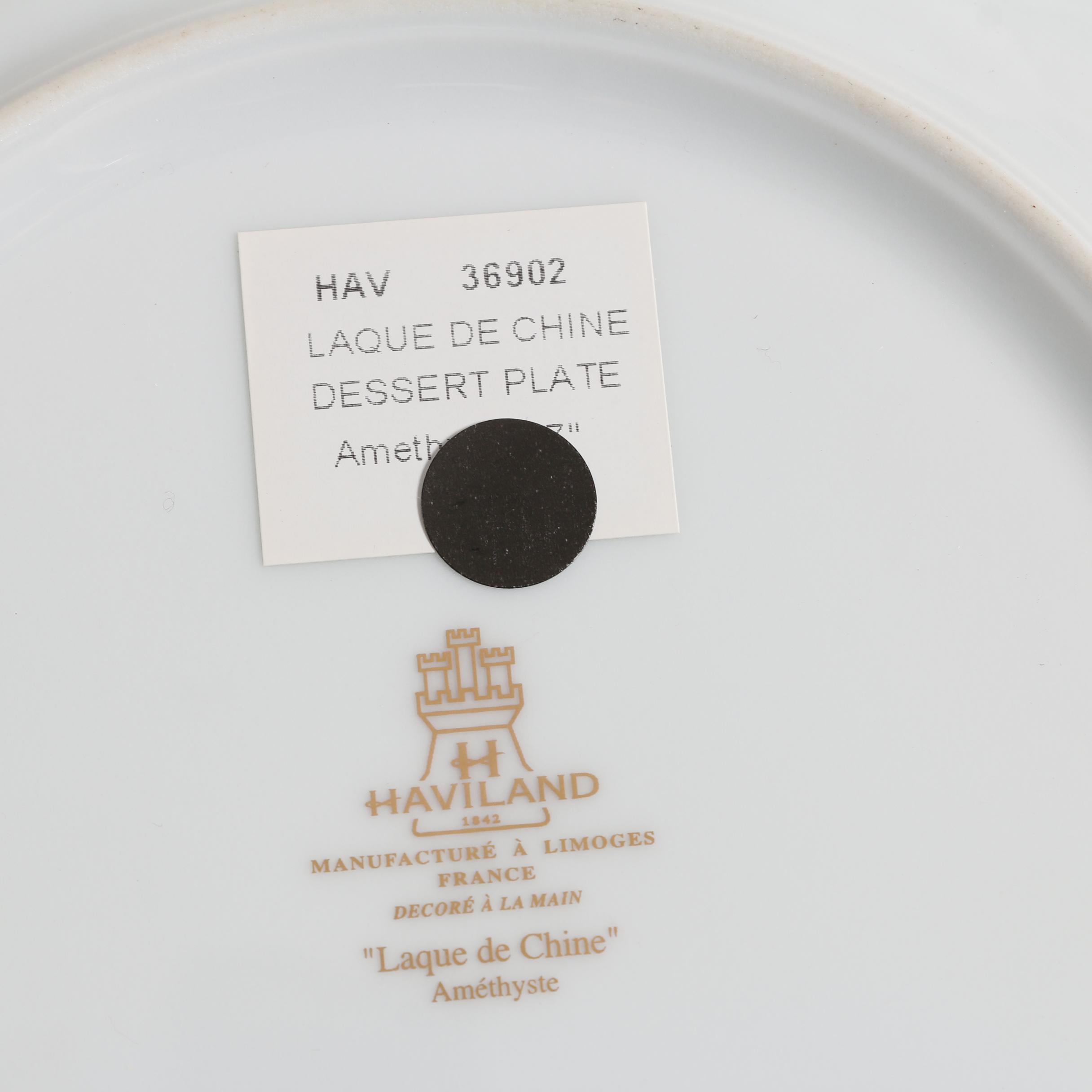 Haviland Limoges "Lalique De Chine" Porcelain Dinnerware