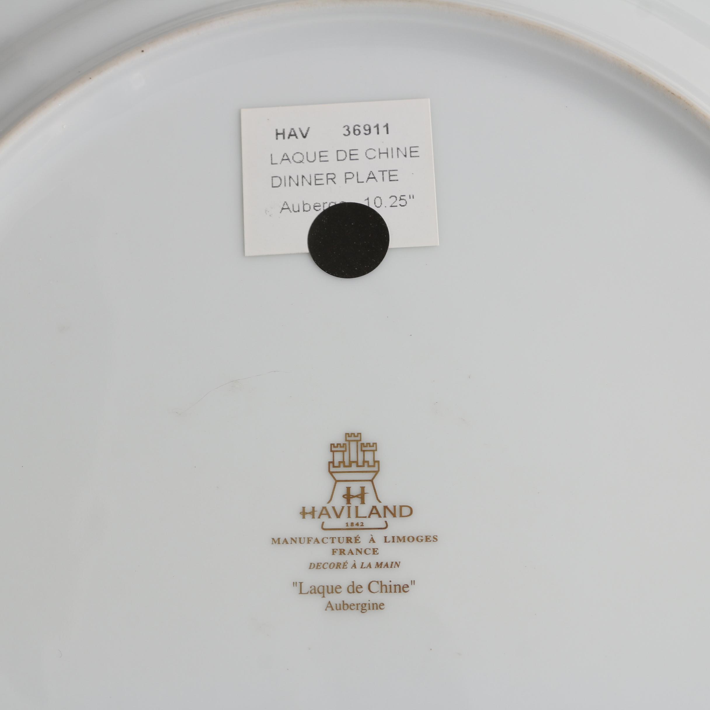 Haviland Limoges "Lalique De Chine" Porcelain Dinnerware