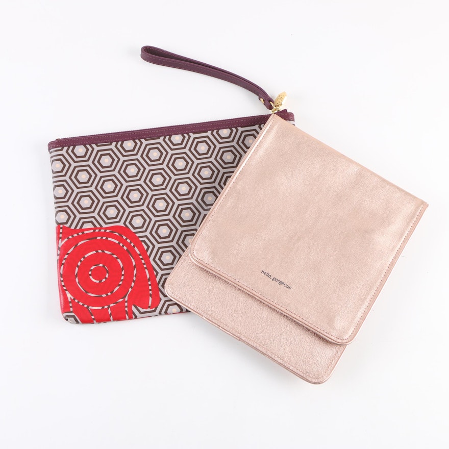 Jonathan Adler and Anthropologie Leather Clutches