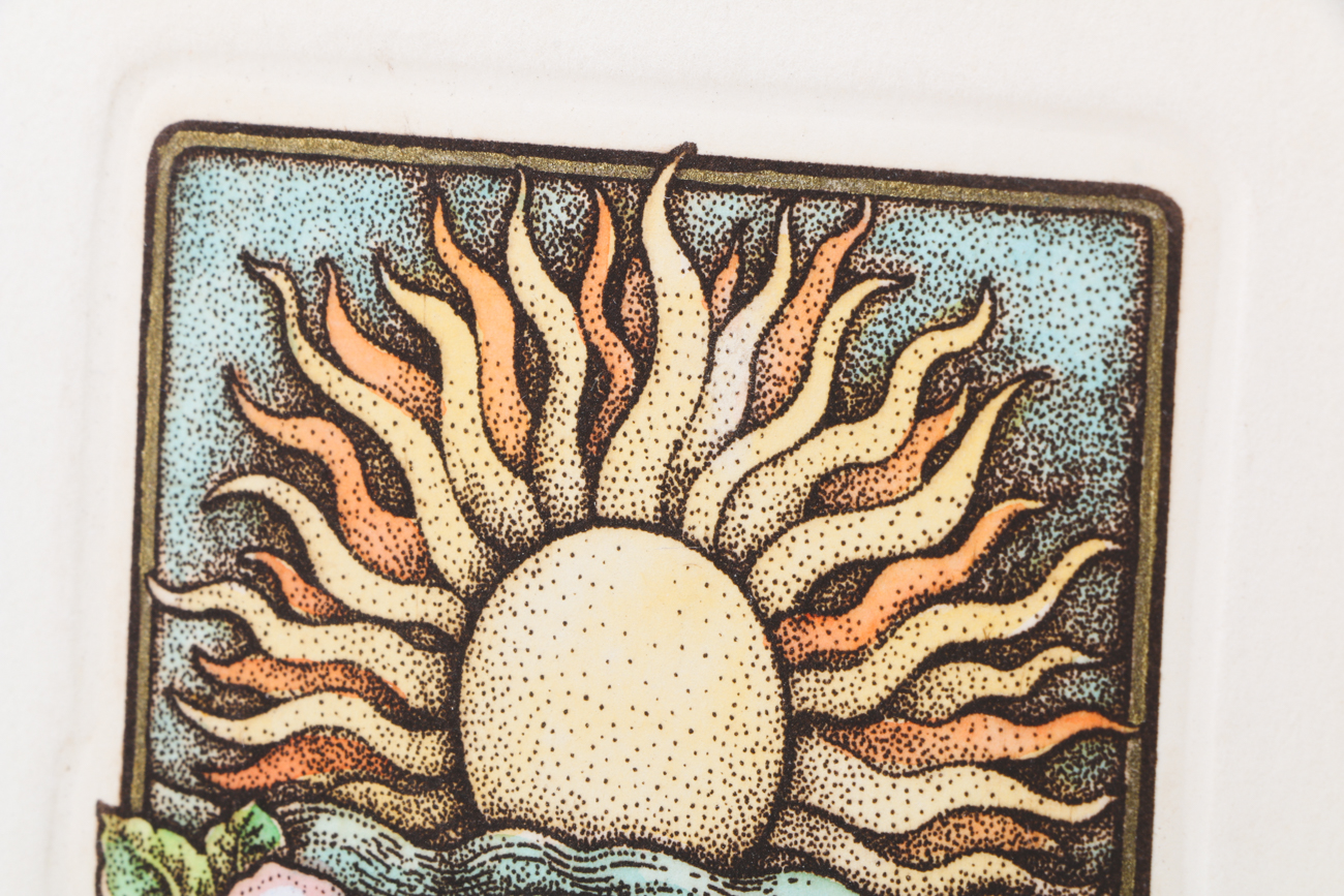 Pair of Signed Hand-Colored Etchings