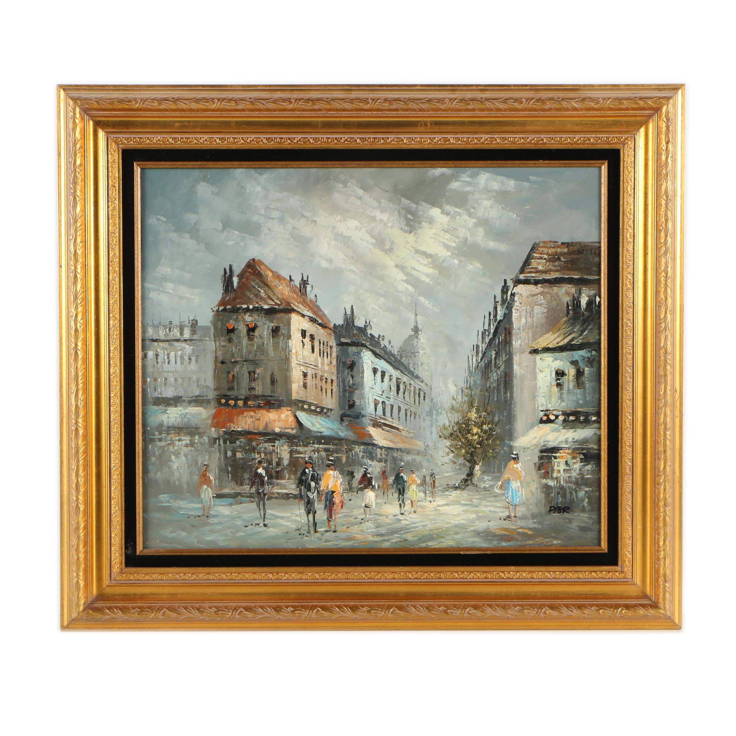 Pier 20th Century Oil Painting