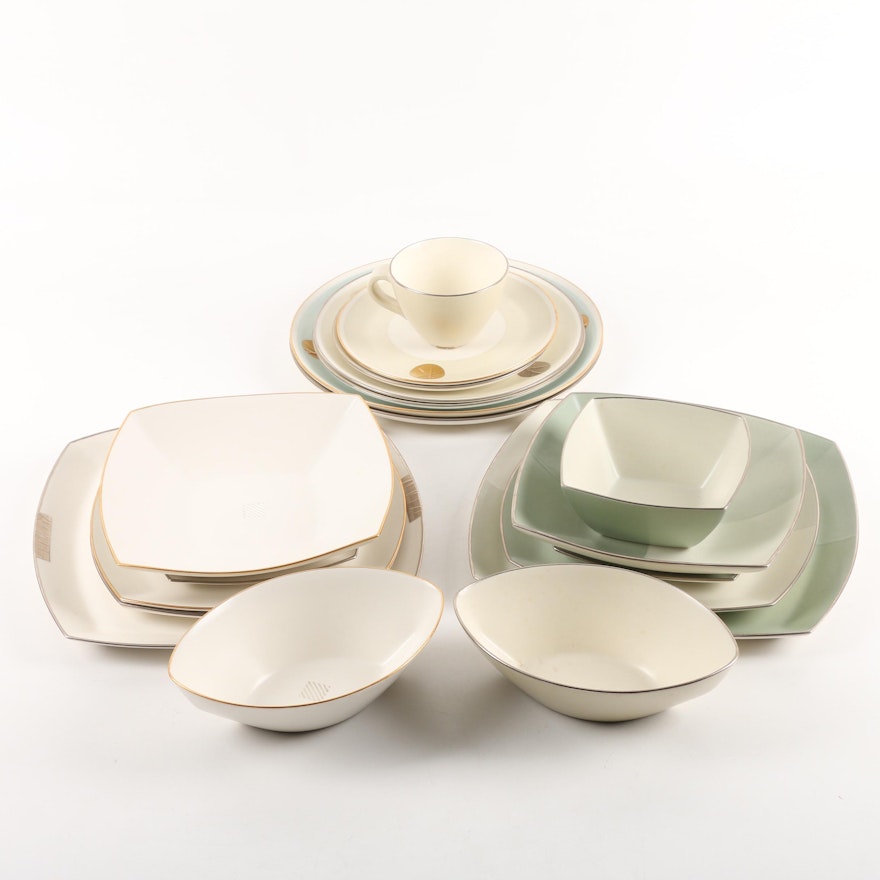Contemporary Daniel Levy Hand Built Signed Porcelain Dinnerware