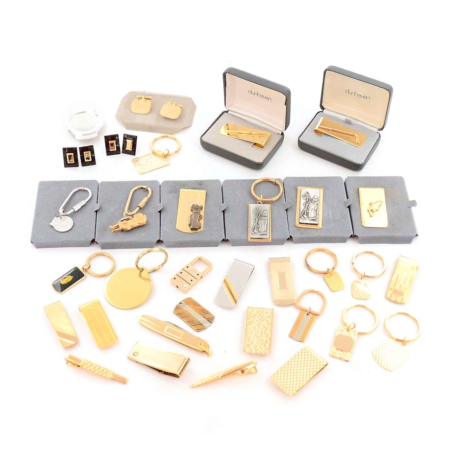 Assortment of Gold Tone Jewelry