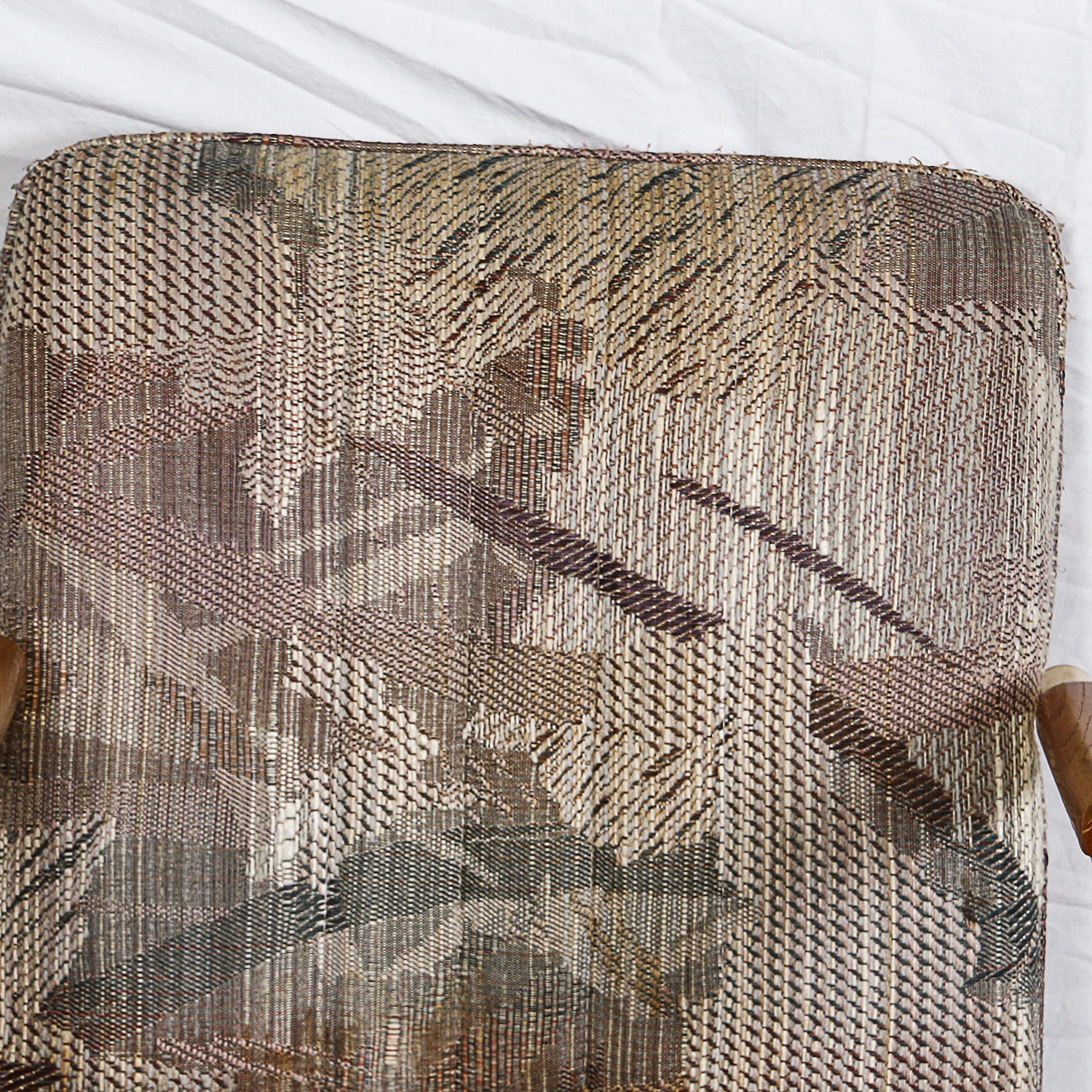 Vintage Glass and Metal Table with Armchairs