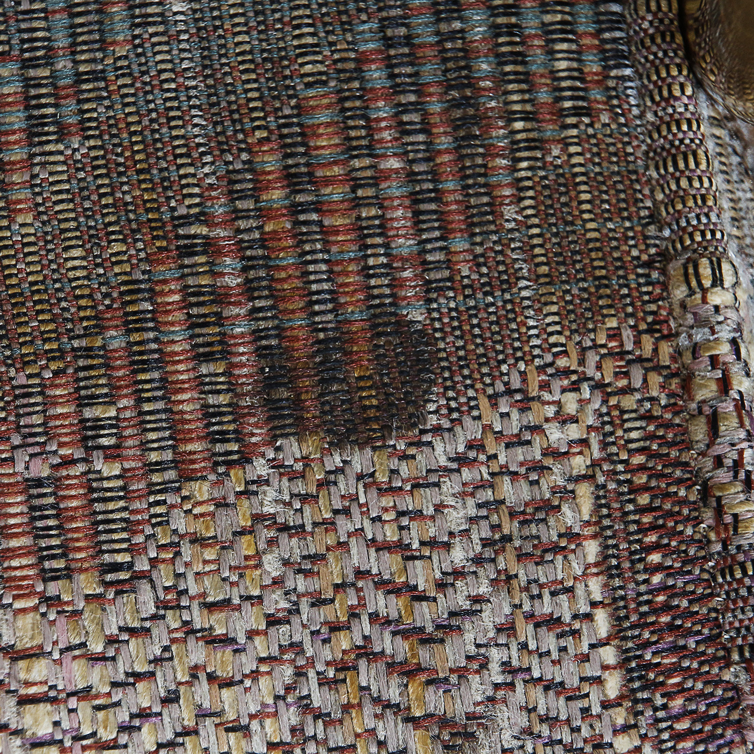 Vintage Glass and Metal Table with Armchairs