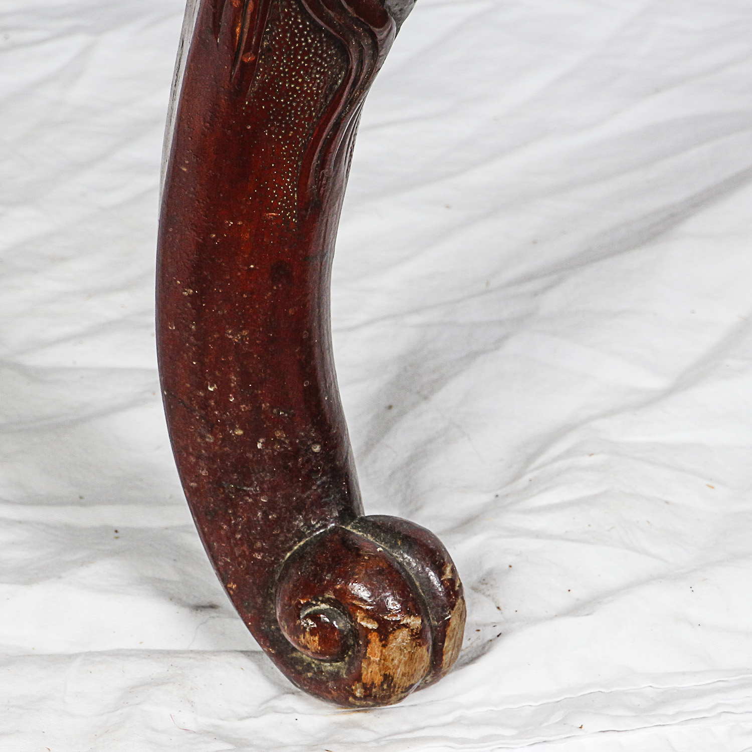 Vintage Chinese Carved Wood Armchair with Dragon Motif