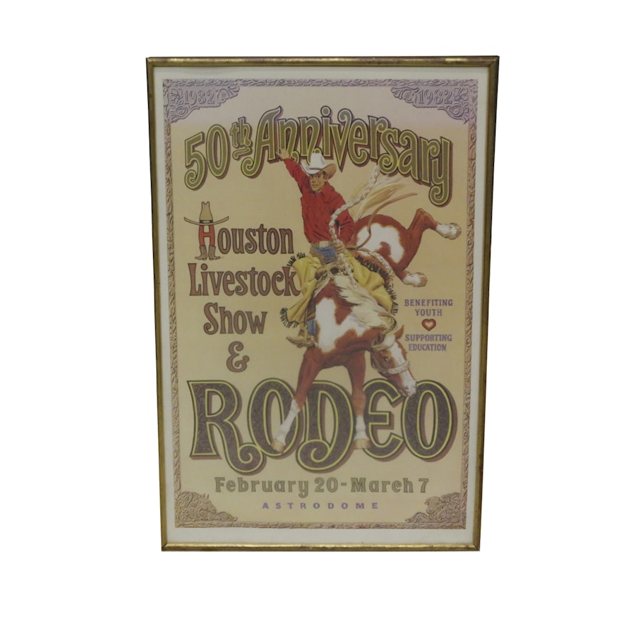 50th Anniversary Houston Live Stock Show Poster