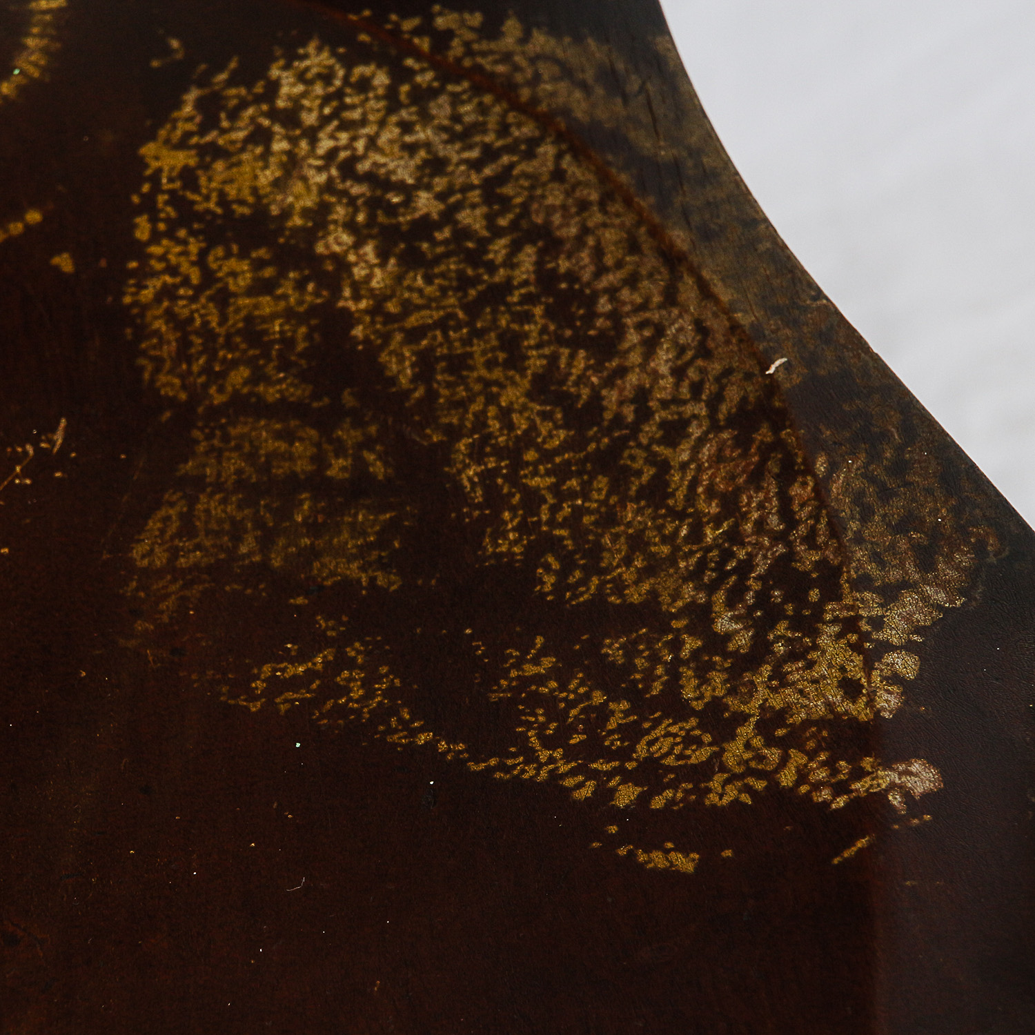 Antique Mahogany Rocking Chair with Marquetry Inlay