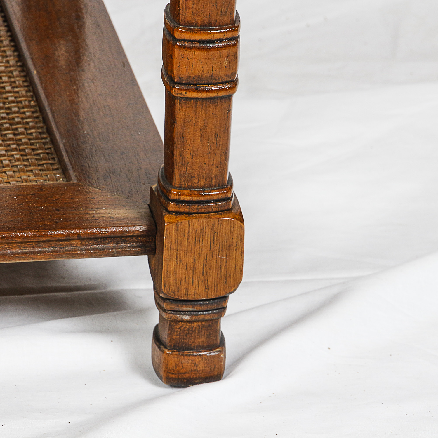 Vintage Glass Top Coffee Table