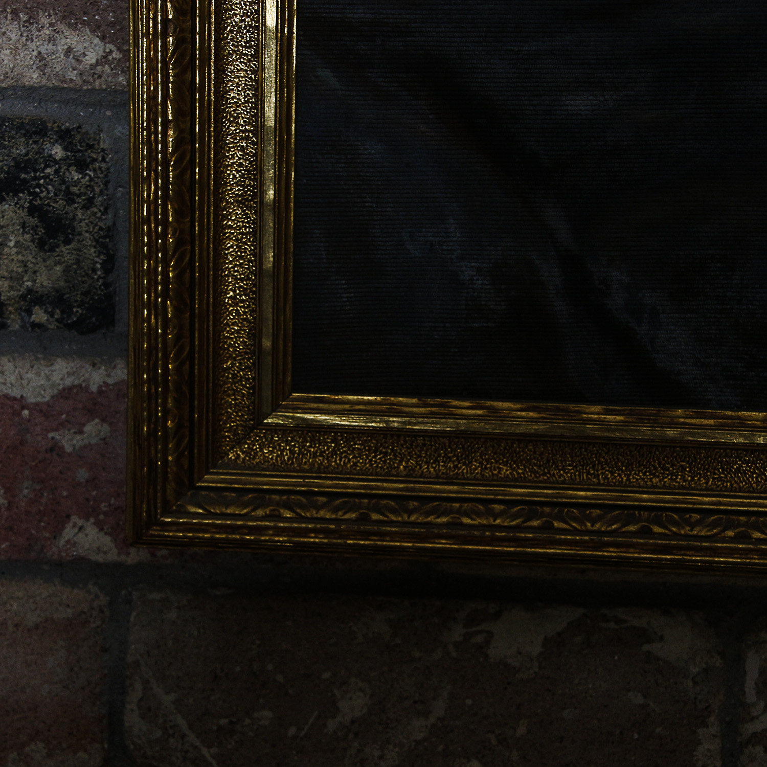 Large Oil Painting on Canvas of Nude Figure in Landscape