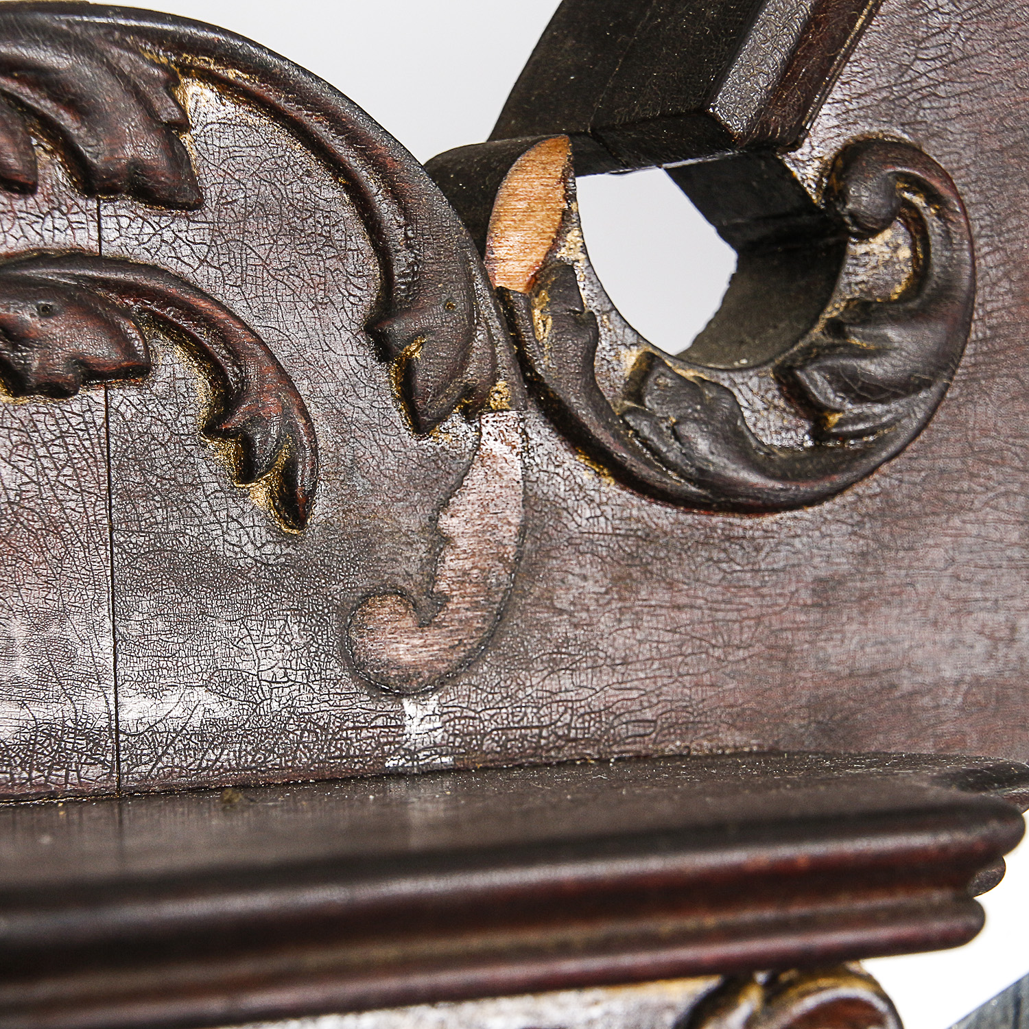 Antique Victorian Mirrored Panel Étagère