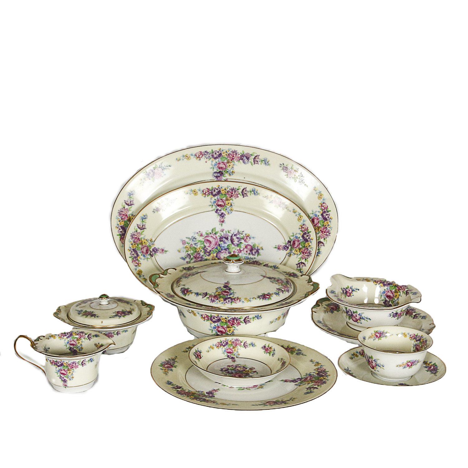 Vintage Floral Porcelain Tableware