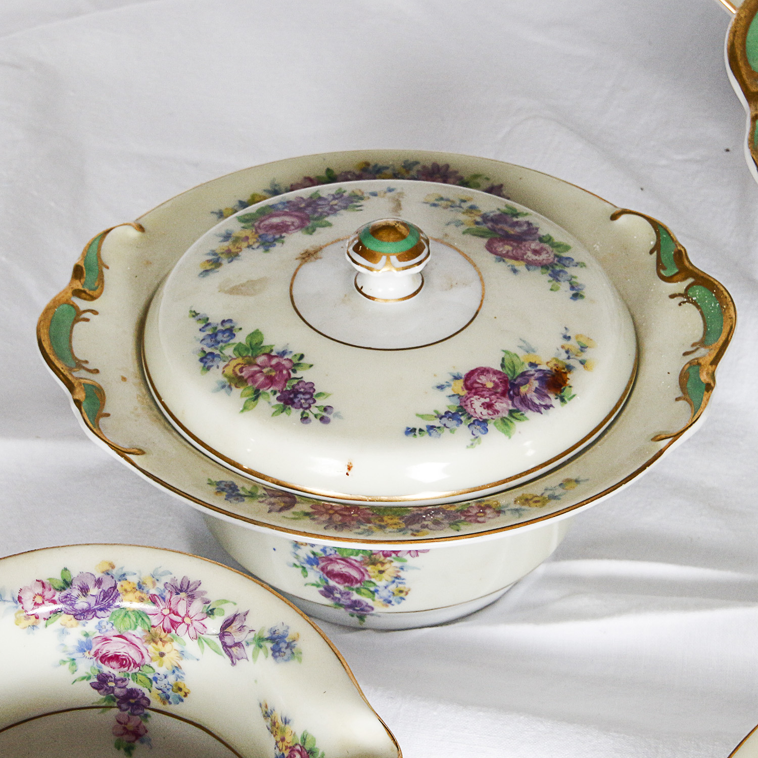 Vintage Floral Porcelain Tableware