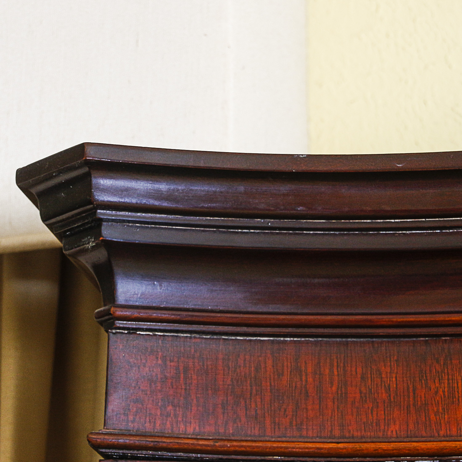Vintage Georgian Style Mahogany China Cabinet
