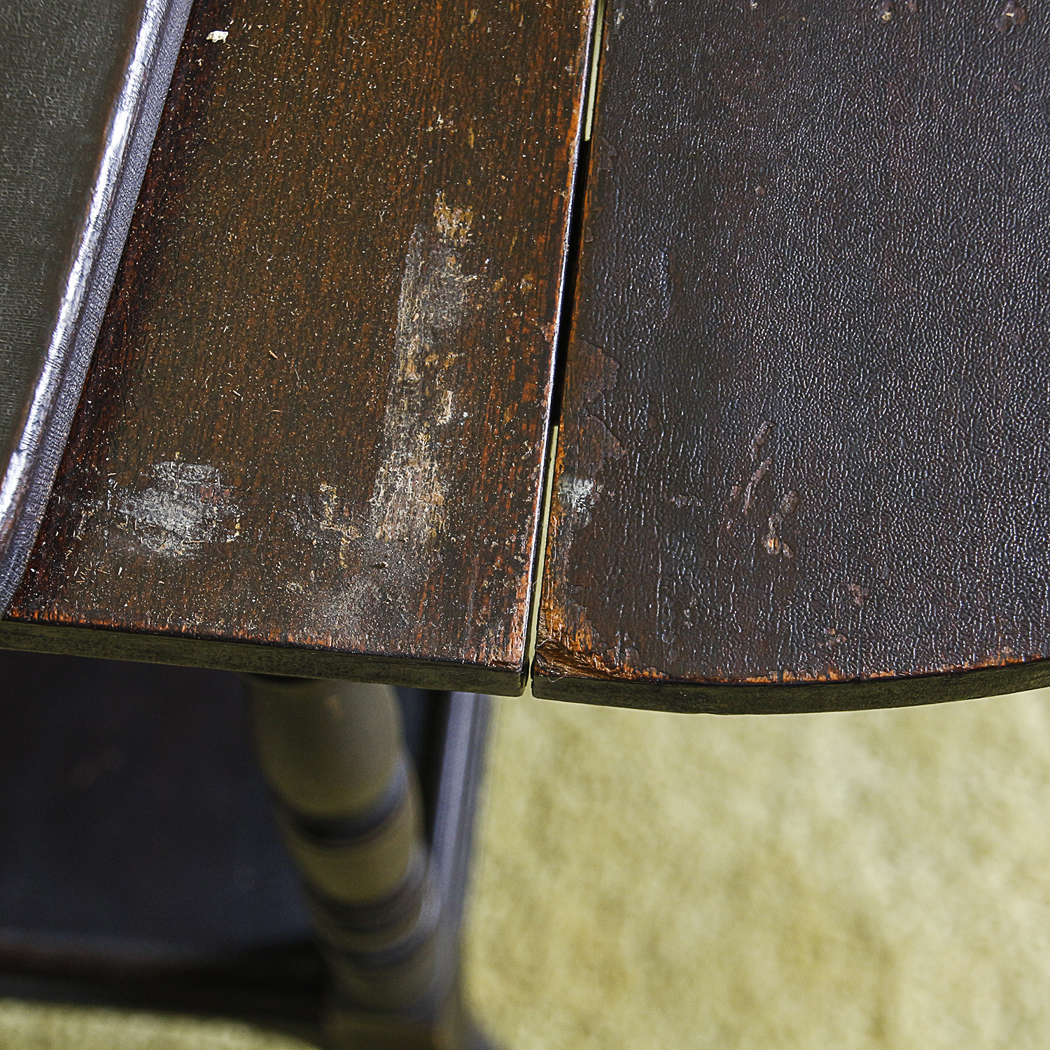 Dark Wooden Tea Cart with Removable Glass Tray