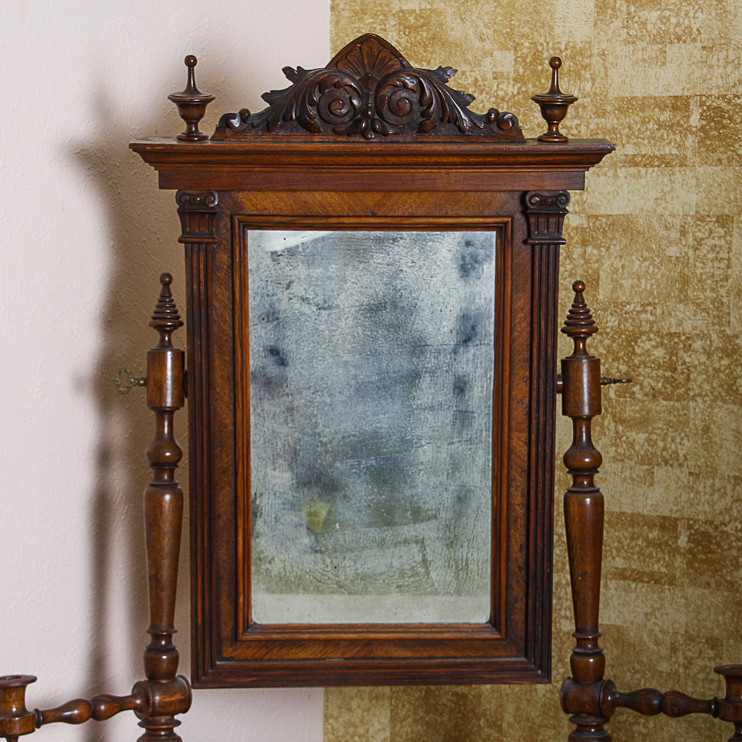 Antique Victorian Marble Top Washstand with Mirror