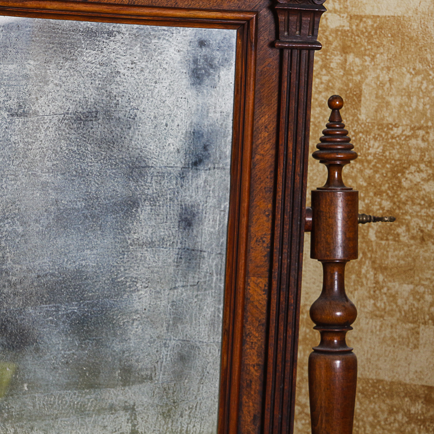 Antique Victorian Marble Top Washstand with Mirror