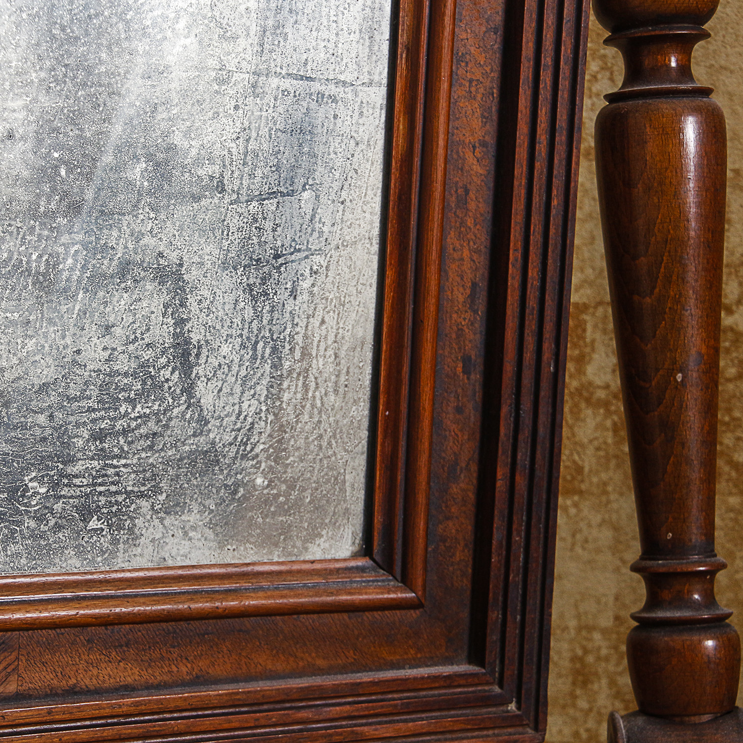 Antique Victorian Marble Top Washstand with Mirror