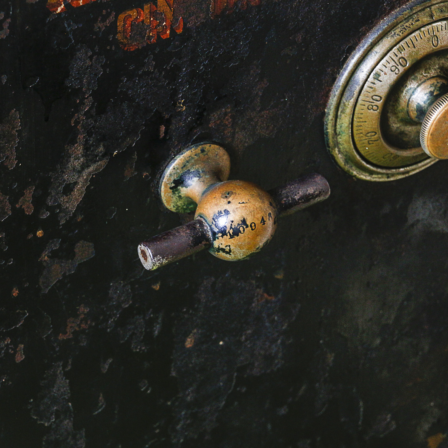 Antique Alpine Safe & Lock Co. Cast Iron Floor Safe