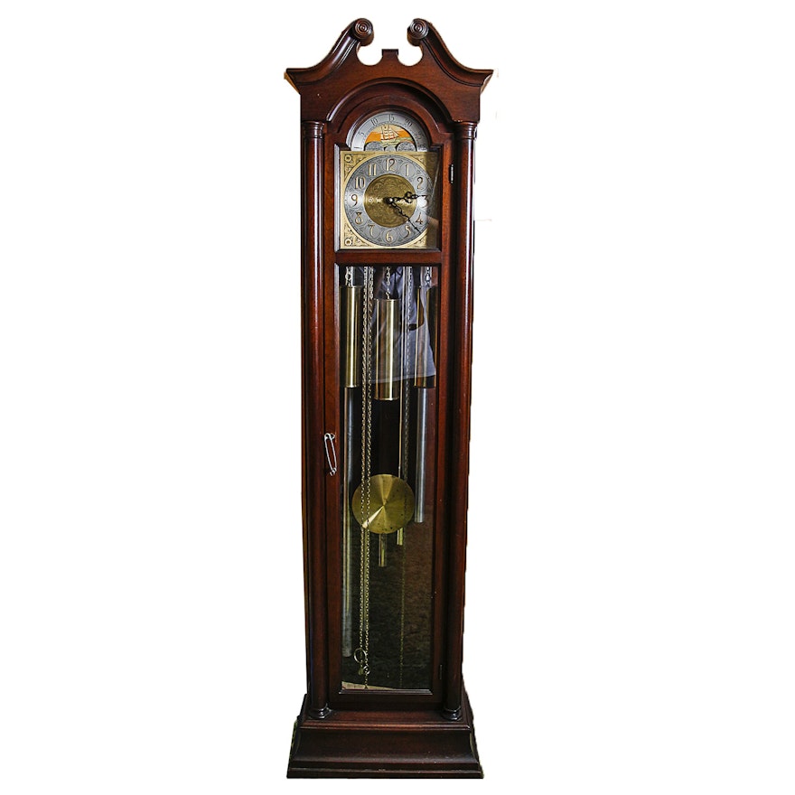 Chippendale Style Grandfather Clock by Colonial Manufacturing Co.