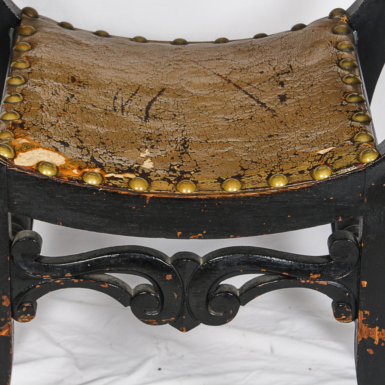 Antique Italian Renaissance Style Savonarola Chair