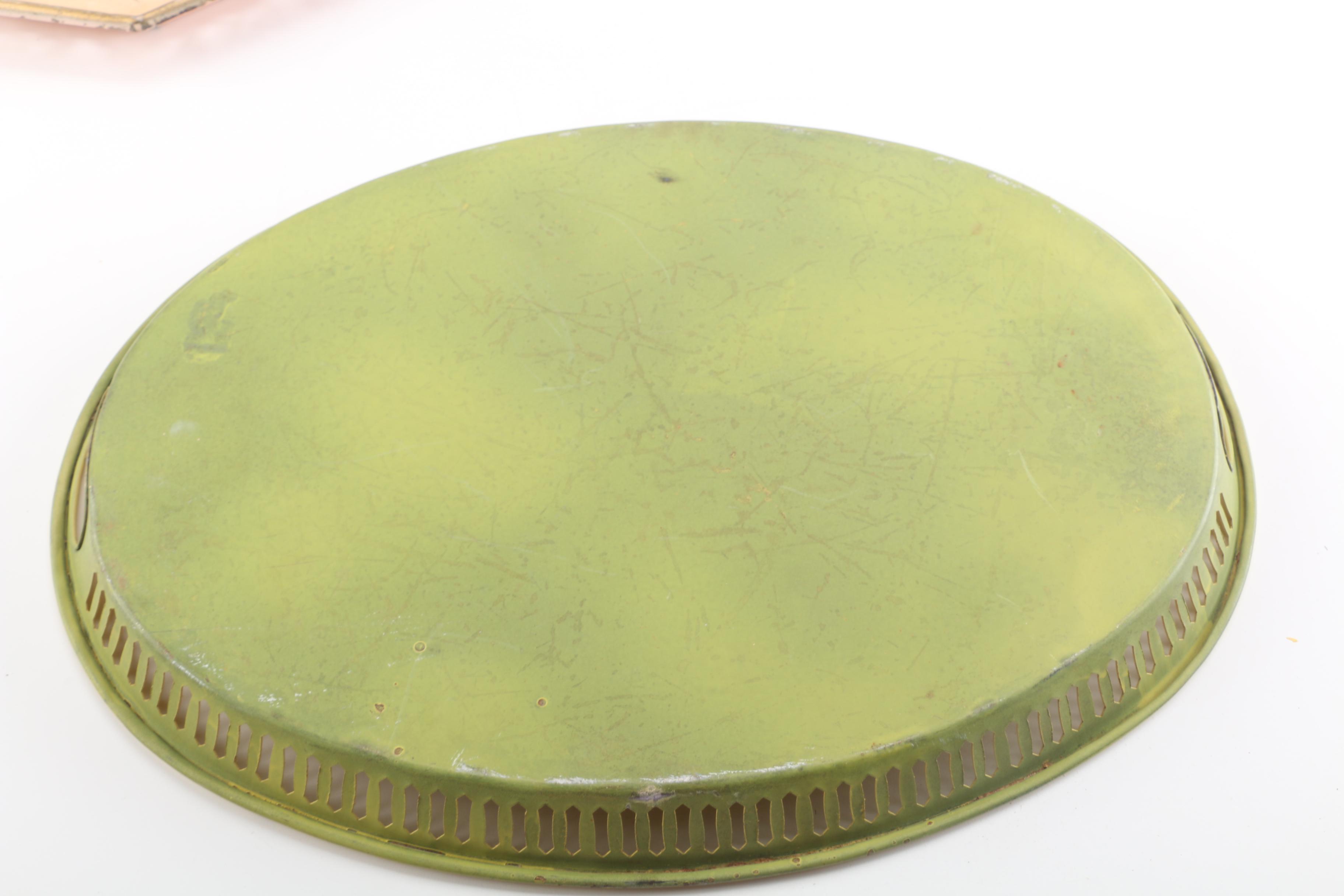 Tole Painted Metal Trays