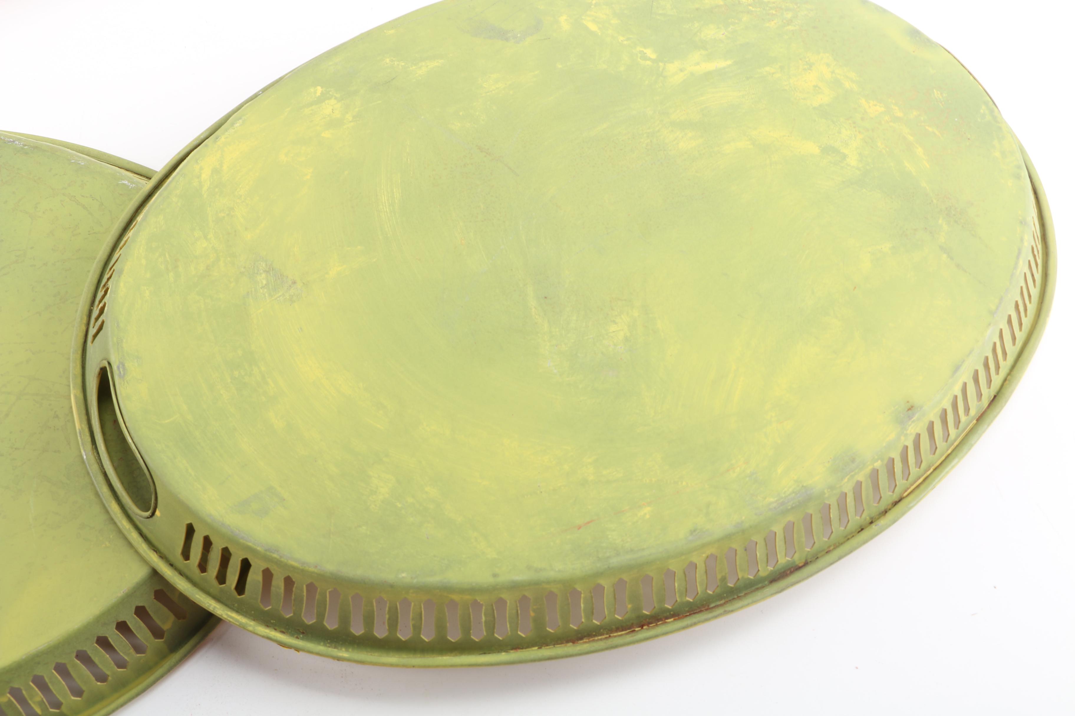 Tole Painted Metal Trays