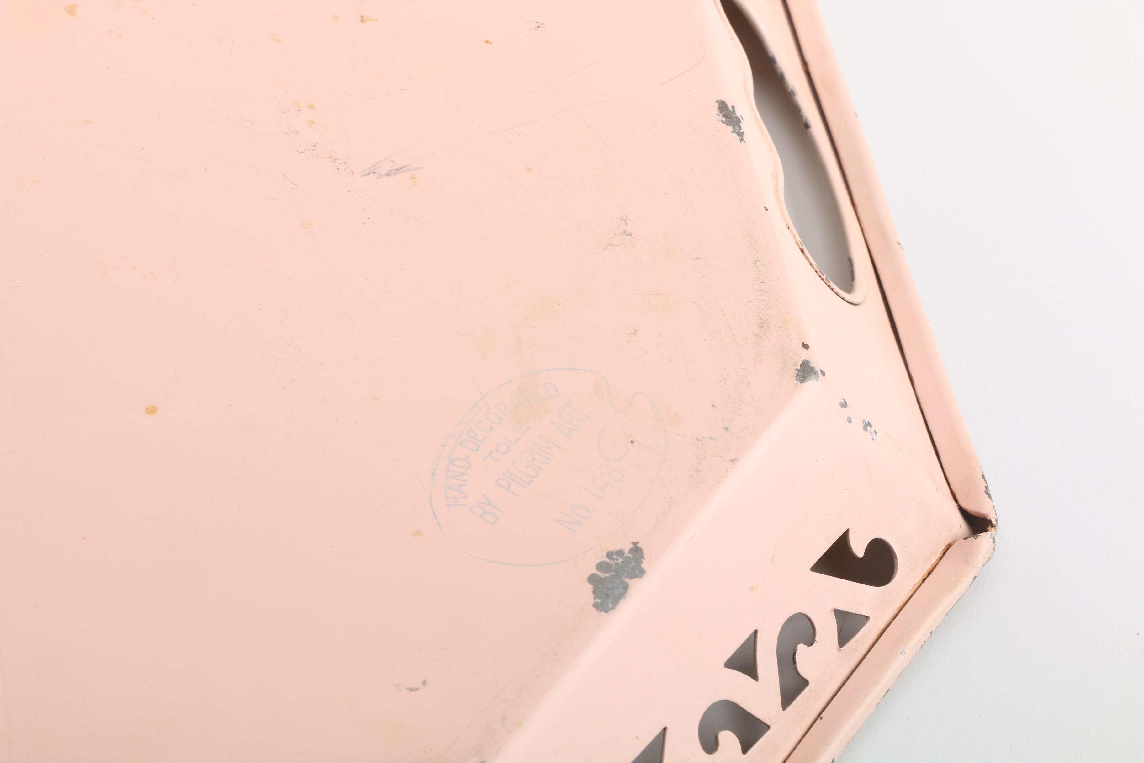 Tole Painted Metal Trays