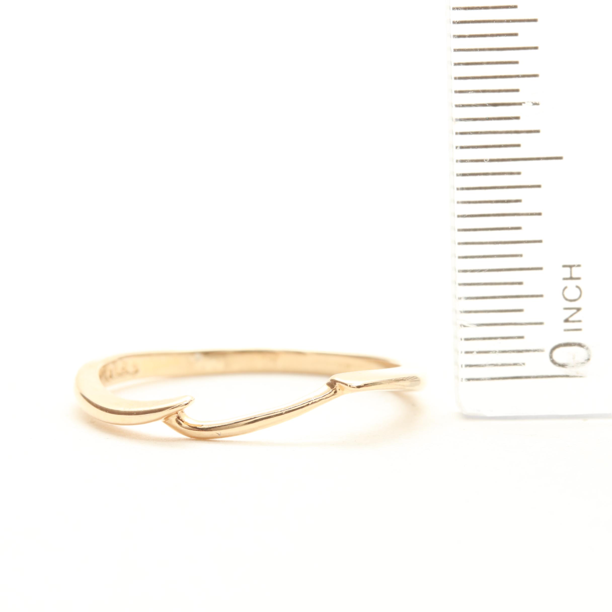 14K Yellow Gold Ring Guard