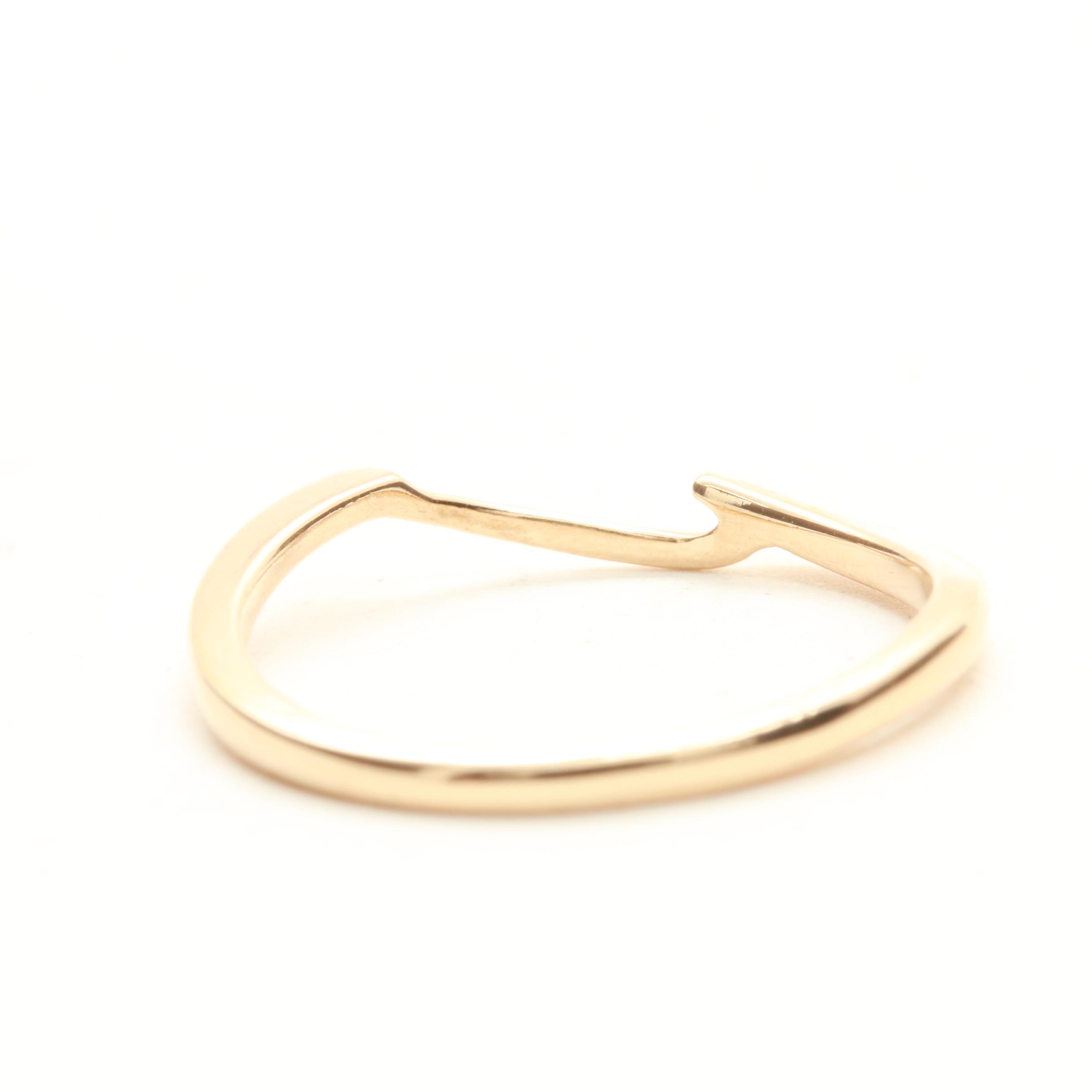 14K Yellow Gold Ring Guard