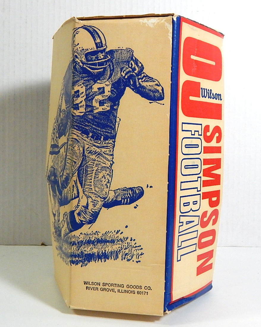 Vintage O.J. Simpson Wilson Football - Signed by Ken Anderson