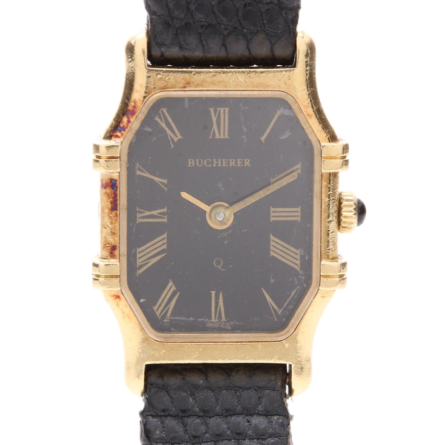 Bucherer 18K Yellow Gold Wristwatch with Box