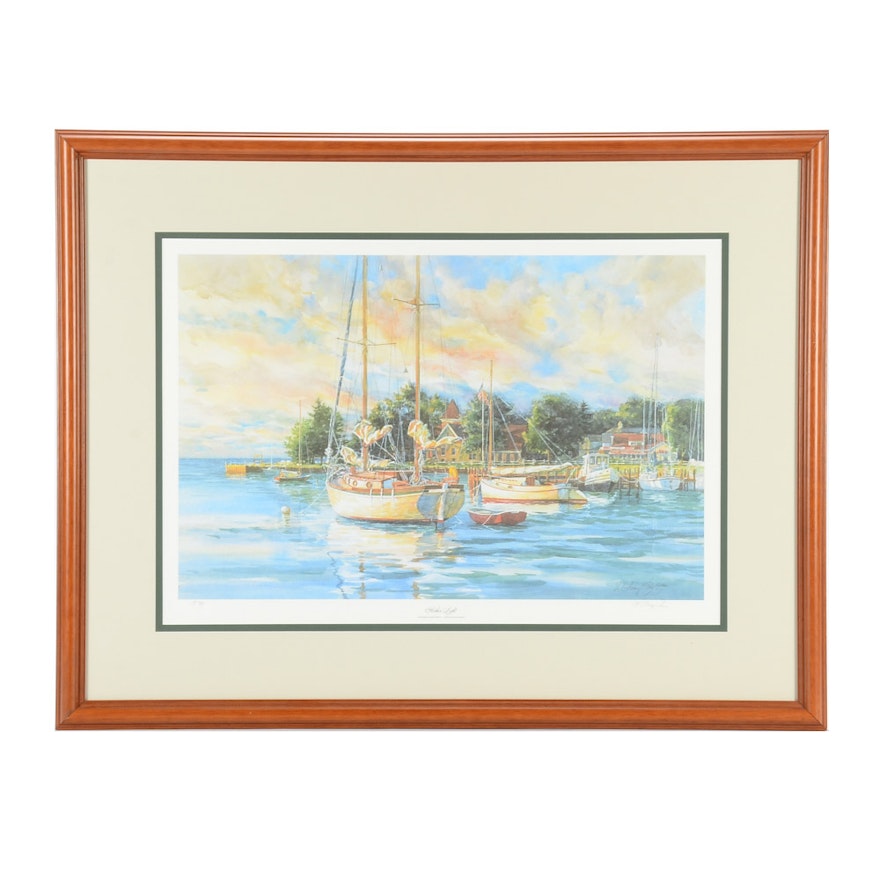 Kathleen Fritz Limited Edition Offset Lithograph "Harbor Light"