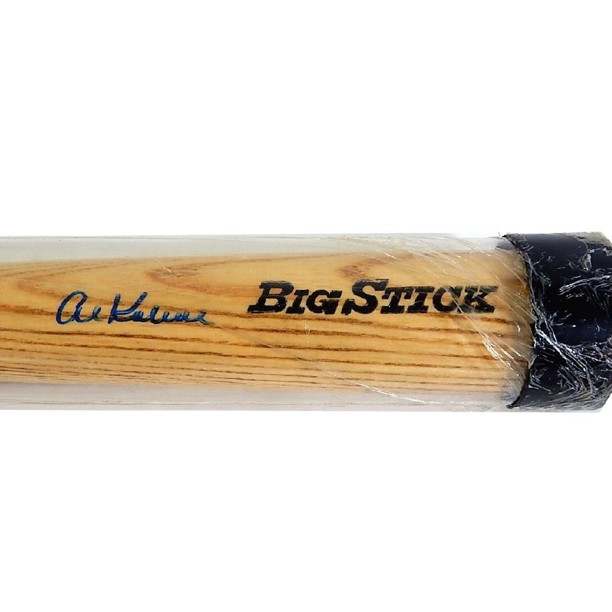 HOF Al Kaline Signed Baseball Bat with COA