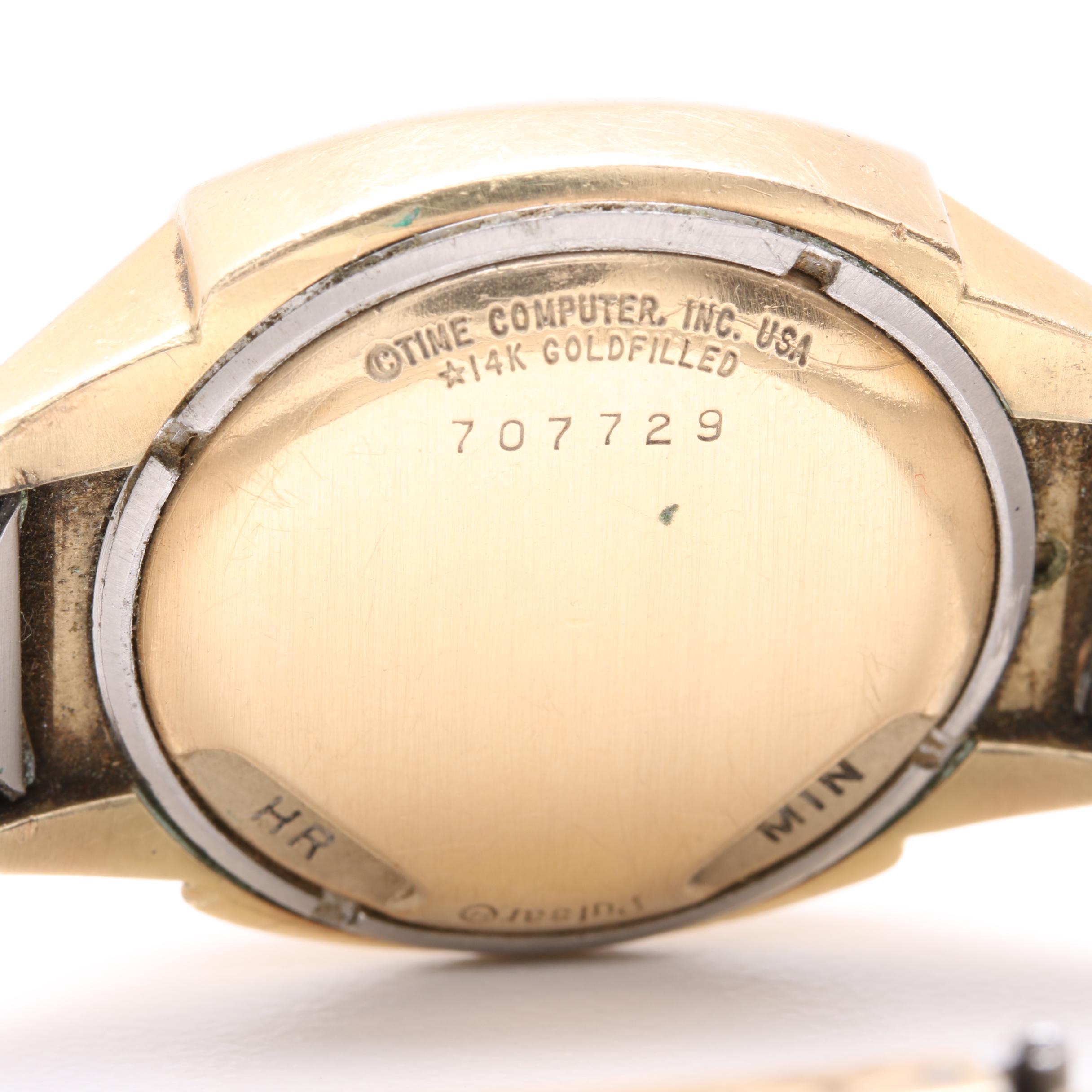 Pulsar Gold Tone L.E.D. Time Computer Watch Selection