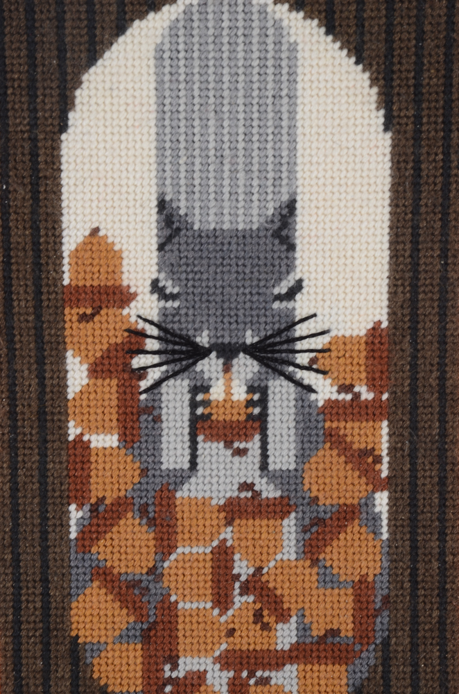 Richard Gegner Signed Needlepoint after Charley Harper "October Edibles"