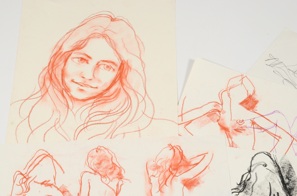 Collection of Peter Collins Nude Figure Drawings