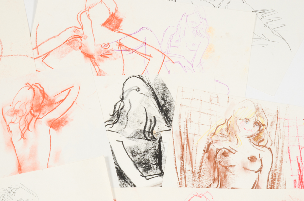 Collection of Peter Collins Nude Figure Drawings