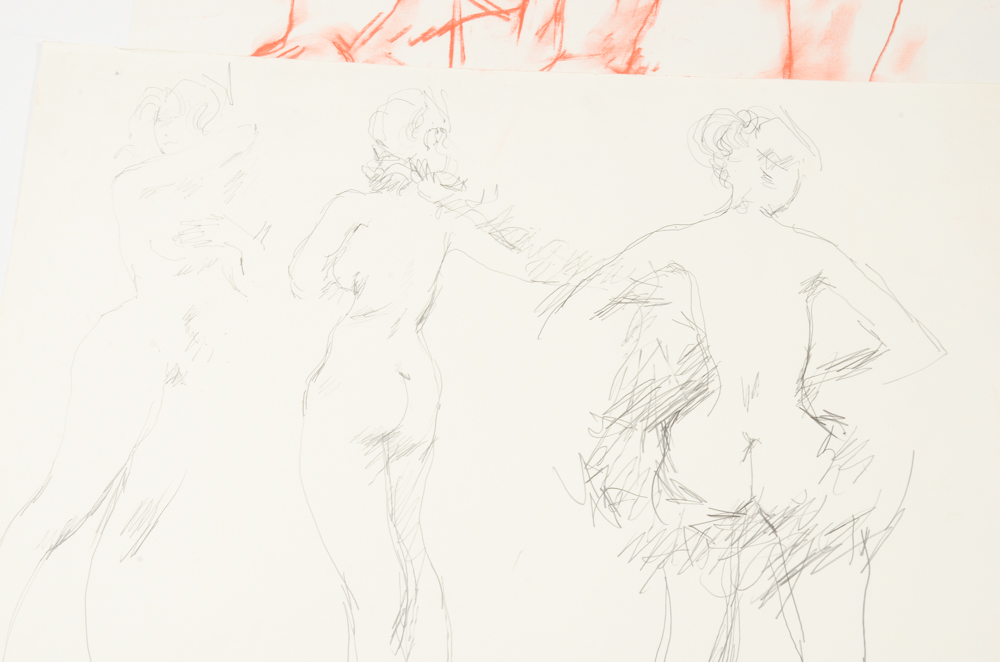 Collection of Peter Collins Nude Figure Drawings