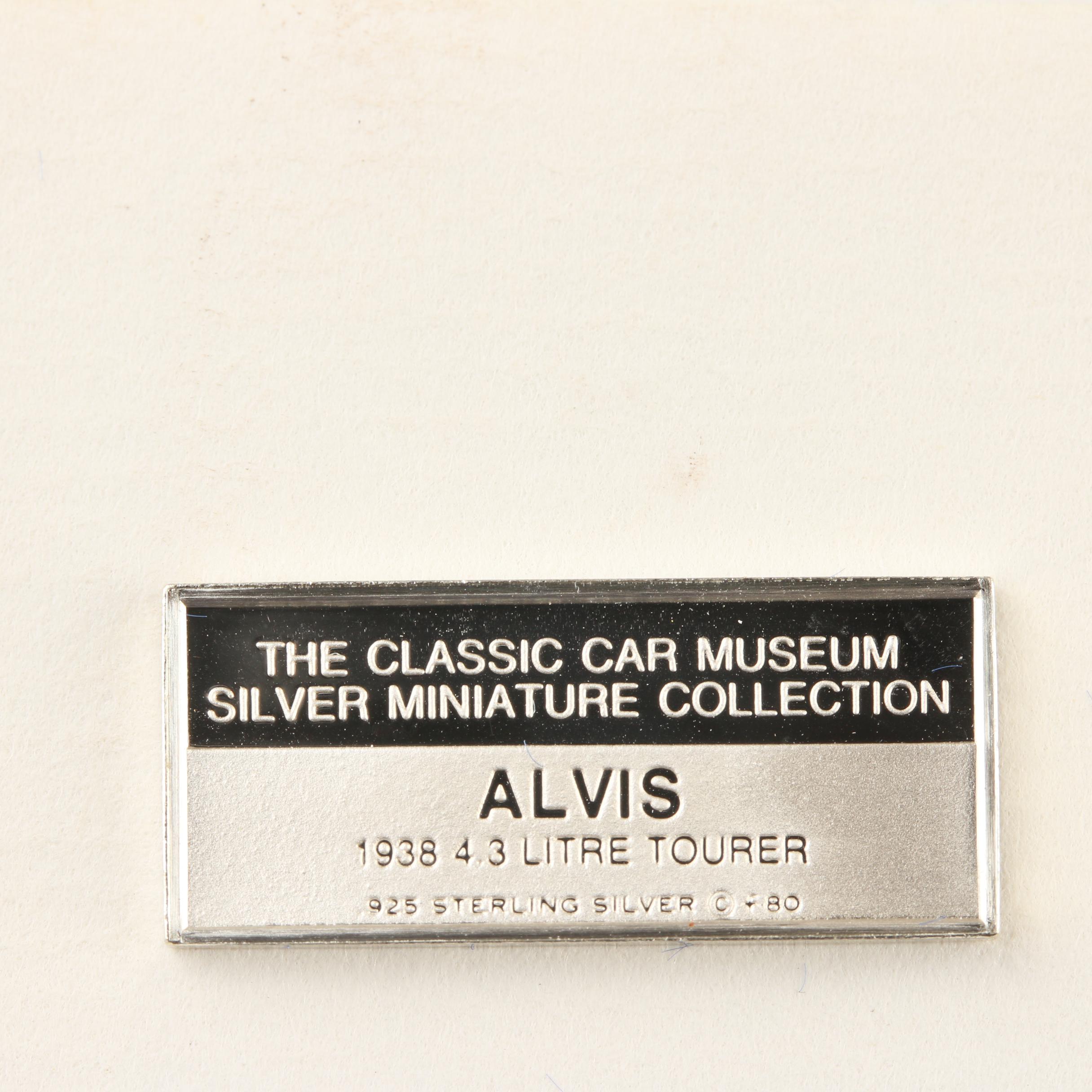 Franklin Mint "Classic Car Miniature Collection" Proof Silver Ingot Set