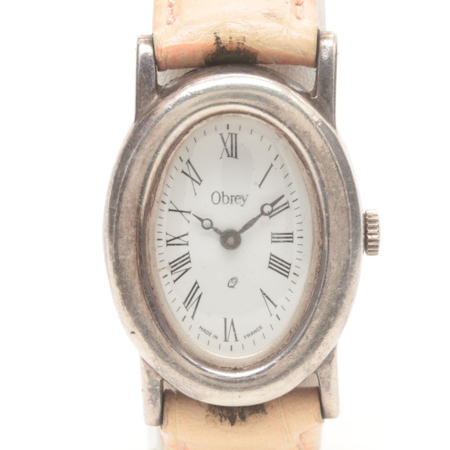 Obrey Sterling Silver French Made Wristwatch