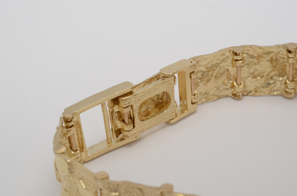 Seiko 10K Yellow Gold Nugget Style Watch