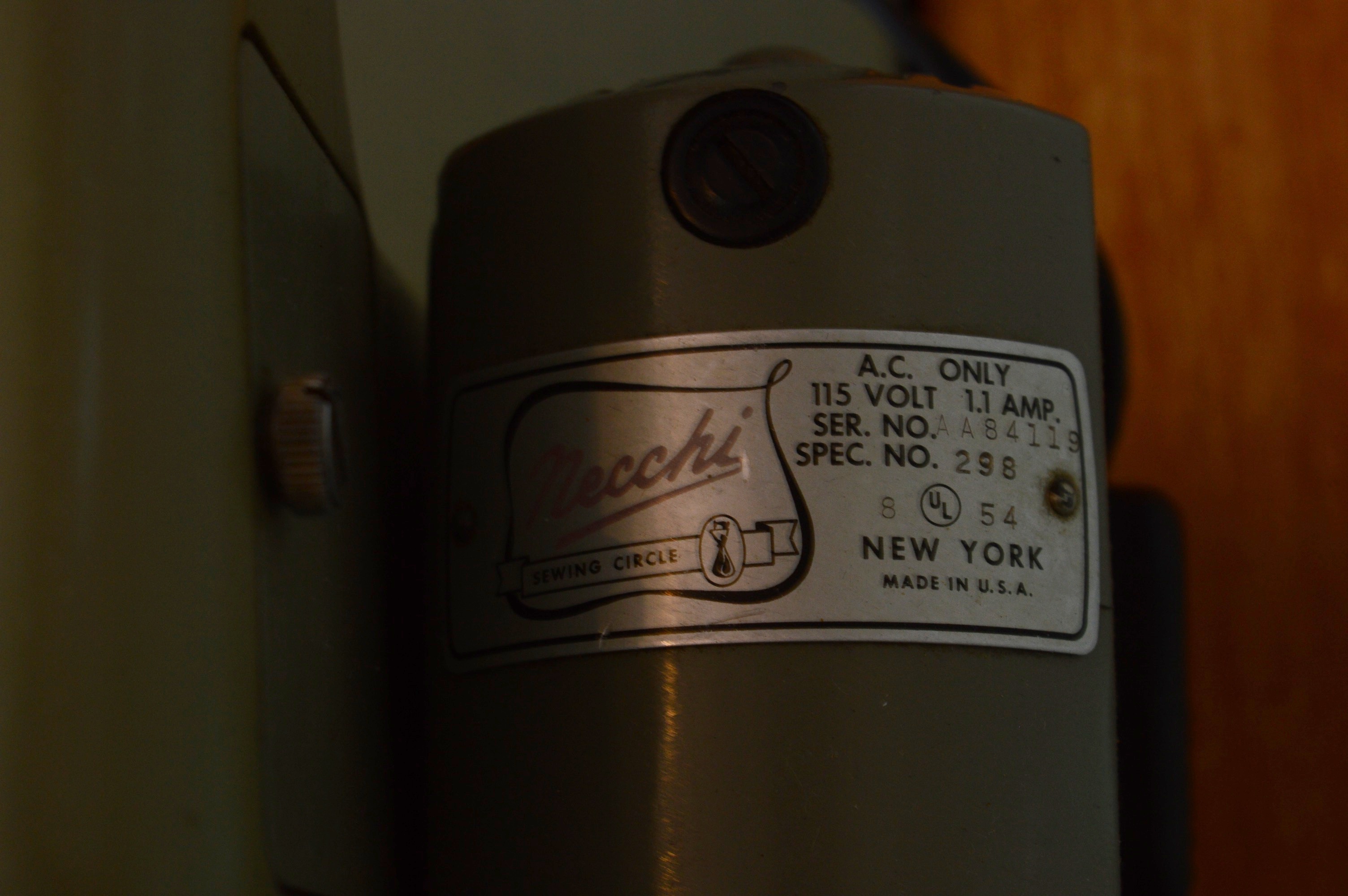 Necchi Sewing Machine with Table