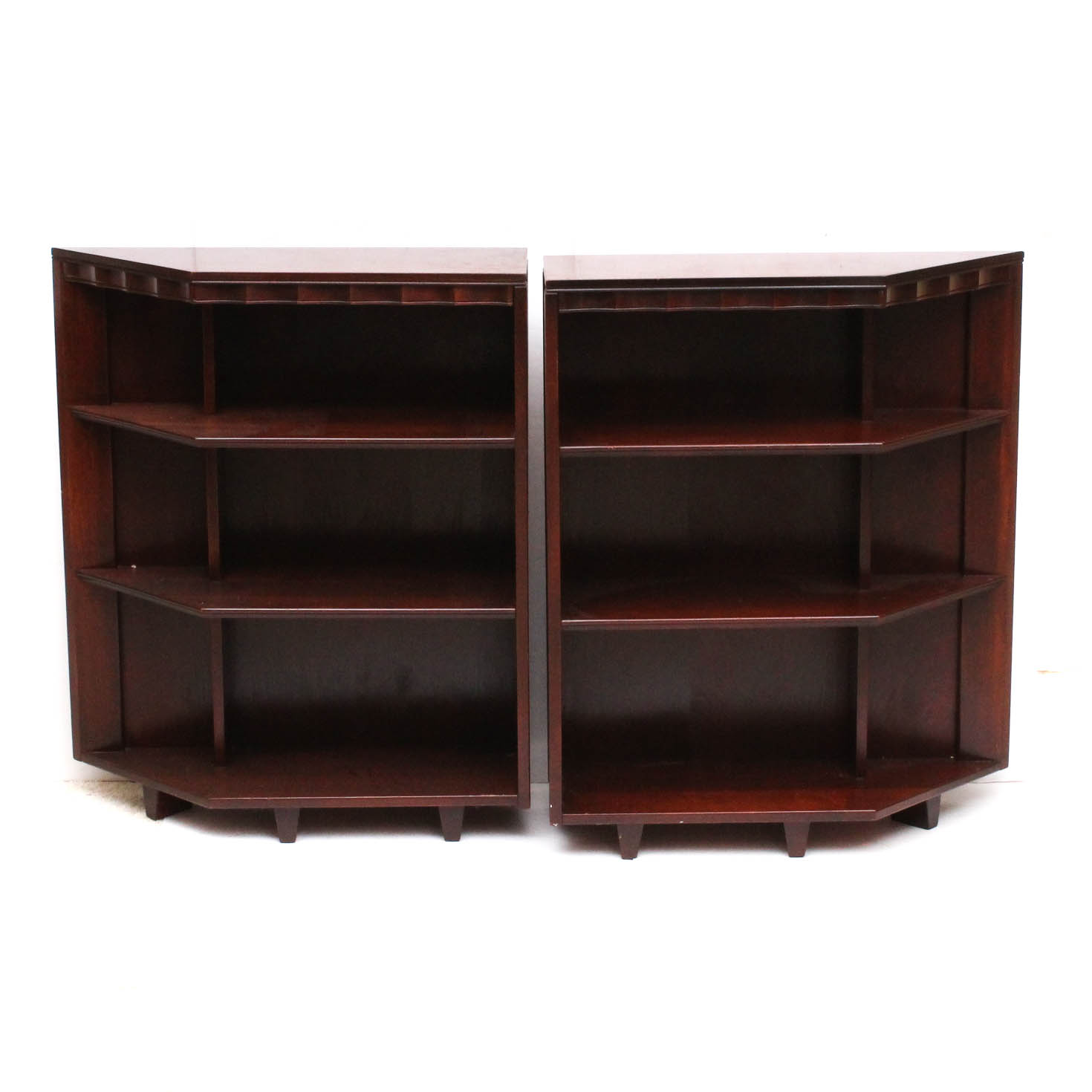 Mahogany Bookshelves