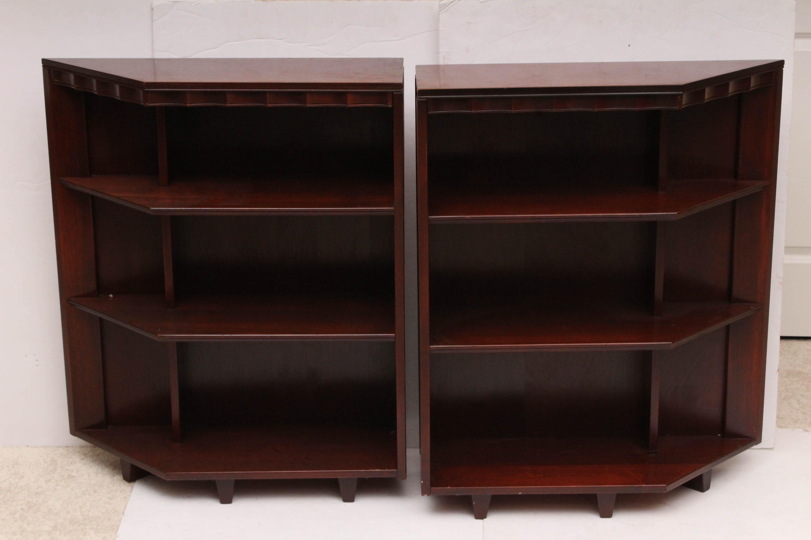 Mahogany Bookshelves