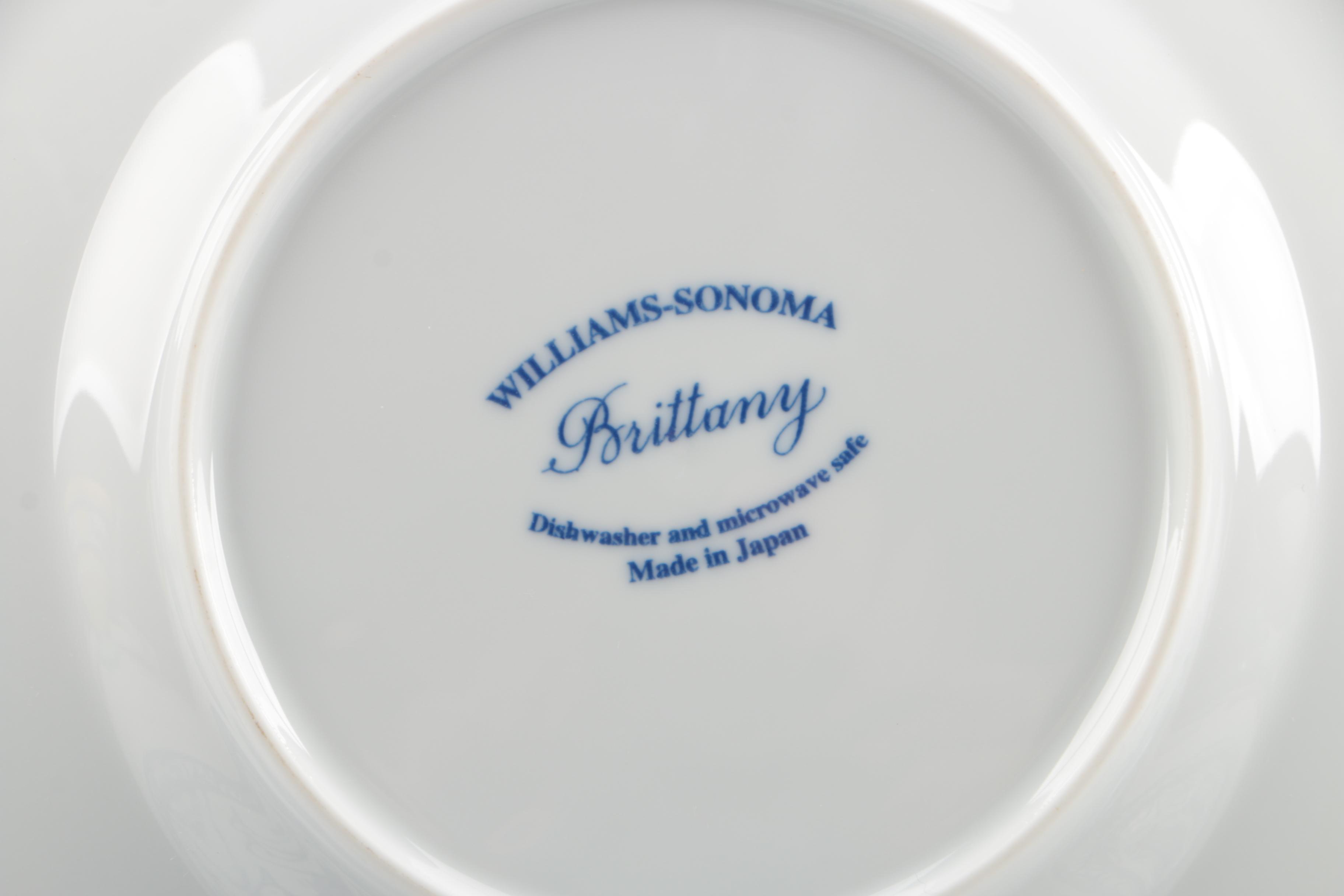 Williams-Sonoma "Brittany" Salad Plate Set